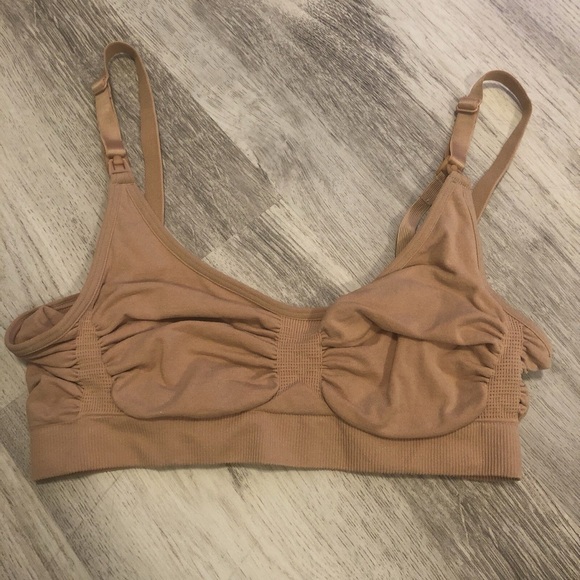 Skims Maternity Nursing Bra Size Small Medium Nude Brown - Picture 1 of 4